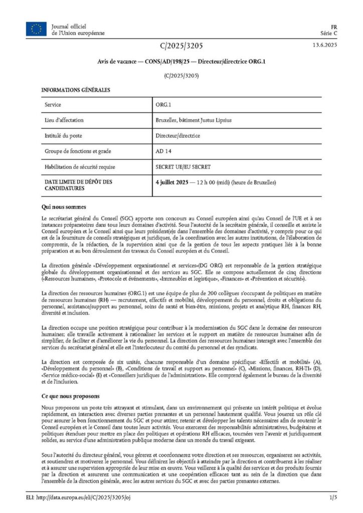 recrutement d&rsquo;un Manager RH