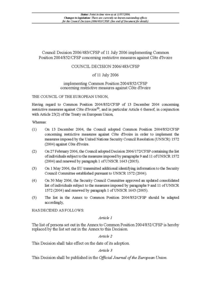 Côte d’Ivoire/ Blé Goudé parle à Gbagbo: « Mon plat manquera à la table aujourd’hui »
