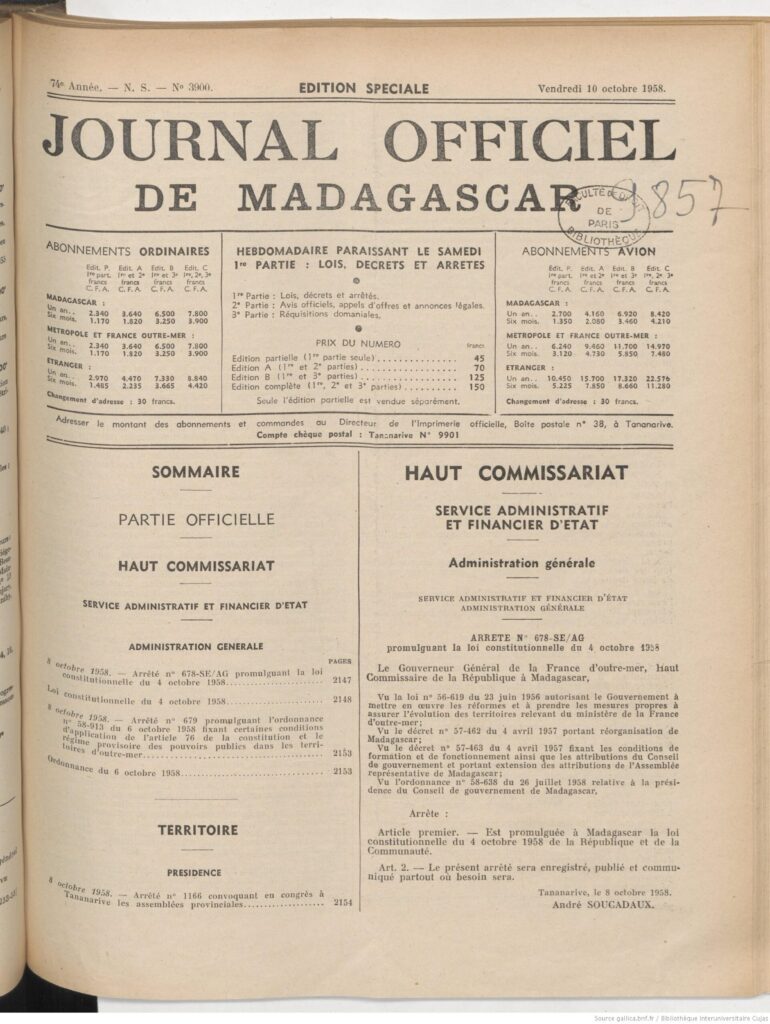 Madagascar: une première démission dans le nouveau gouvernement