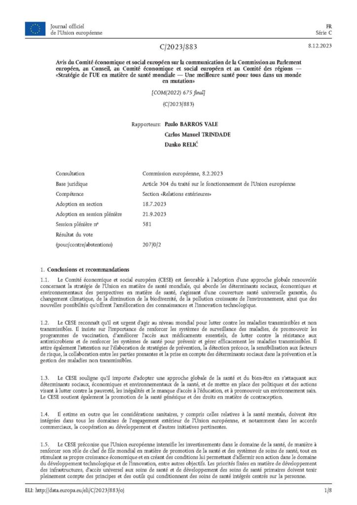 recrutement d&rsquo;un Chef d’équipe de clinique intégrée