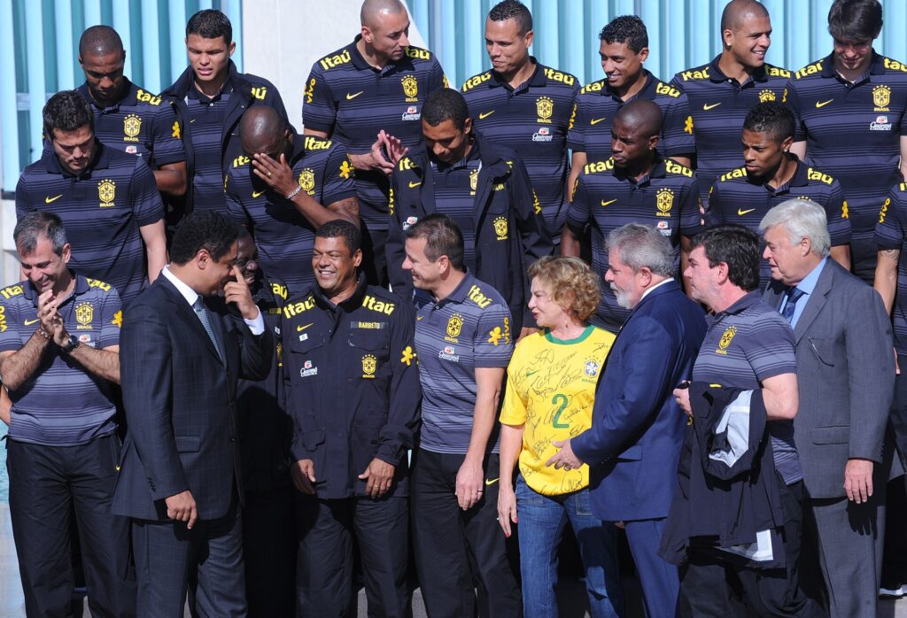 Coupe du monde : L&rsquo;équipe du Brésil 2002 célèbre  le vingtième anniversaire de son triomphe (photo)