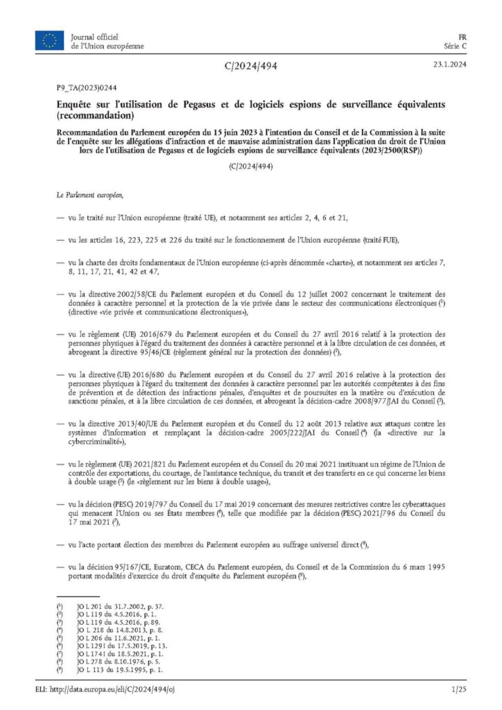 Affaire Pegasus : le ministre israélien de la Défense à Paris
