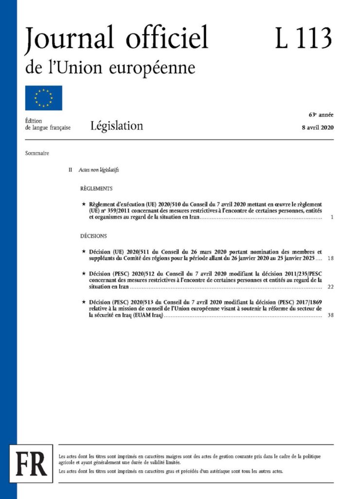 IRAN : un homme exécuté pour avoir participé aux manifestations