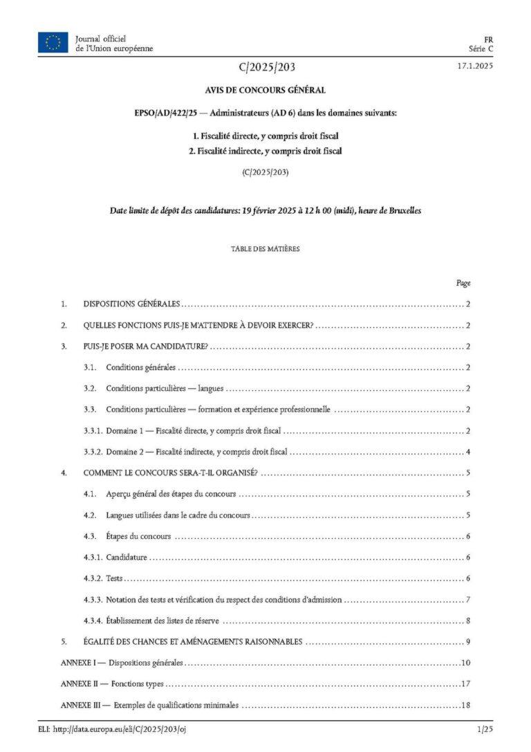 Recrutement d’un(01) Administrateur