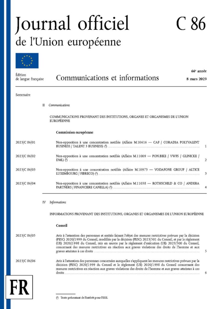 AMCI offre une(01) bourse