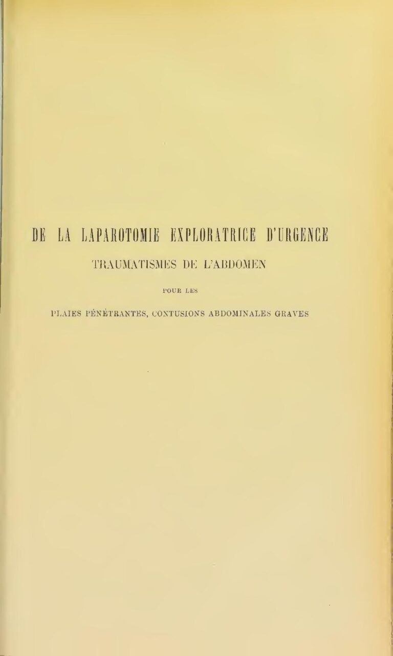 Que faire quand on a des plaies intestinales ?