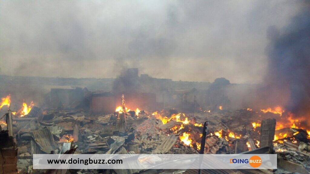 Togo : Grave incendie au marché de Tchébébé à Sotouboua