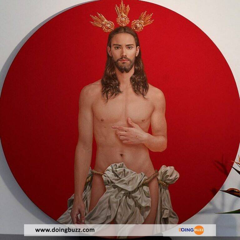 Scandale En Espagne : Le Christ Représenté À Moitié Nu Sur Une Affiche De Pâques (Photos)
