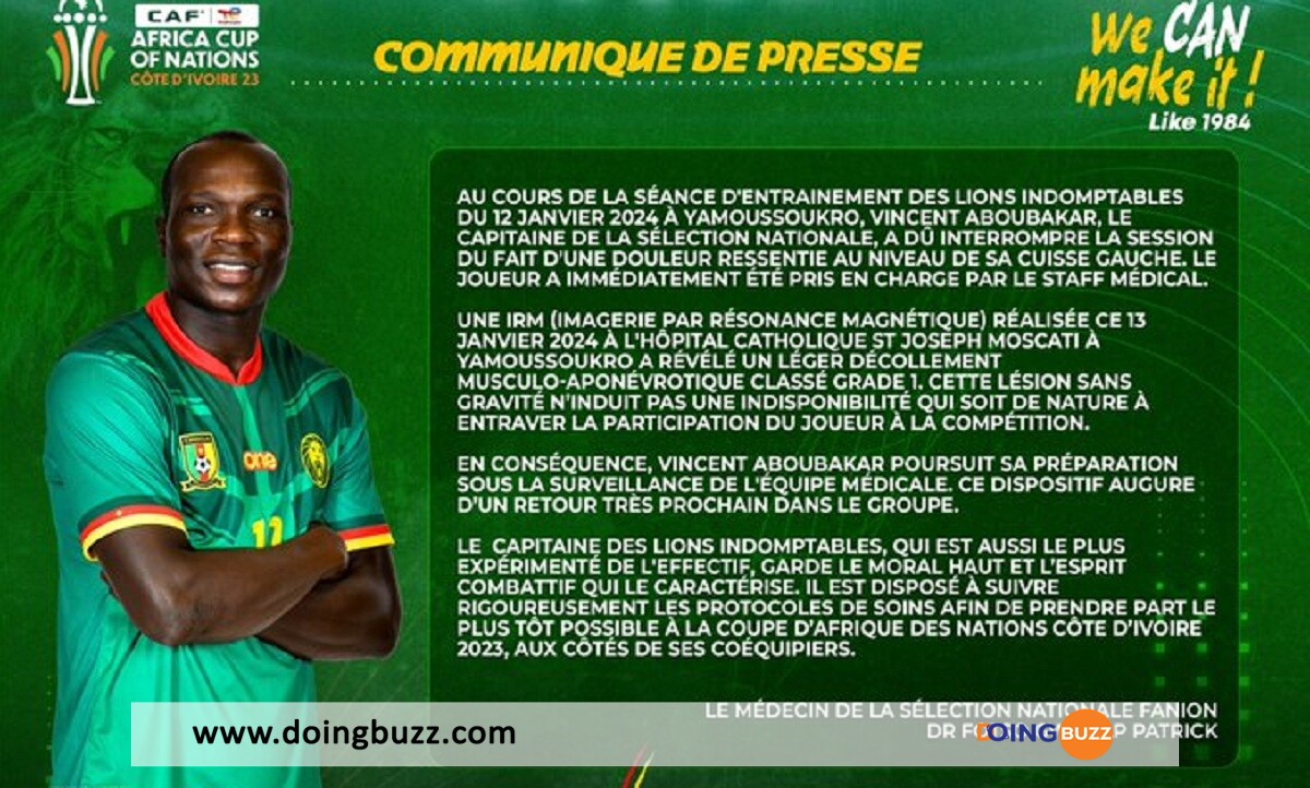 Can 2023-Cameroun : La Fécafoot Confirme La Nouvelle Sur Vincent Aboubakar !