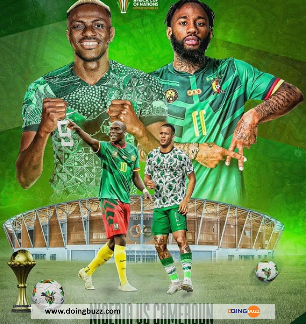 Can 2023 : Le Nigéria Prend L'Avantage Sur Le Cameroun Grâce À Ce But De Lookman ! (Vidéo)