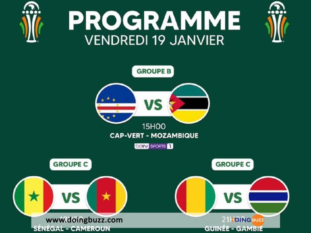 CAN 2023 : Voici les résultats des rencontres du 19 Janvier