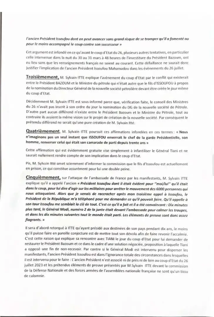 Communiqué De L’avocat De Mahamadou Issoufou (Suite)