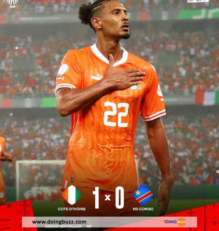 Can 2023 (Côte D&Rsquo;Ivoire – Rdc) : Le But De Sébastien Haller Qui Qualifie Les Élephants En Finale ! (Vidéo)