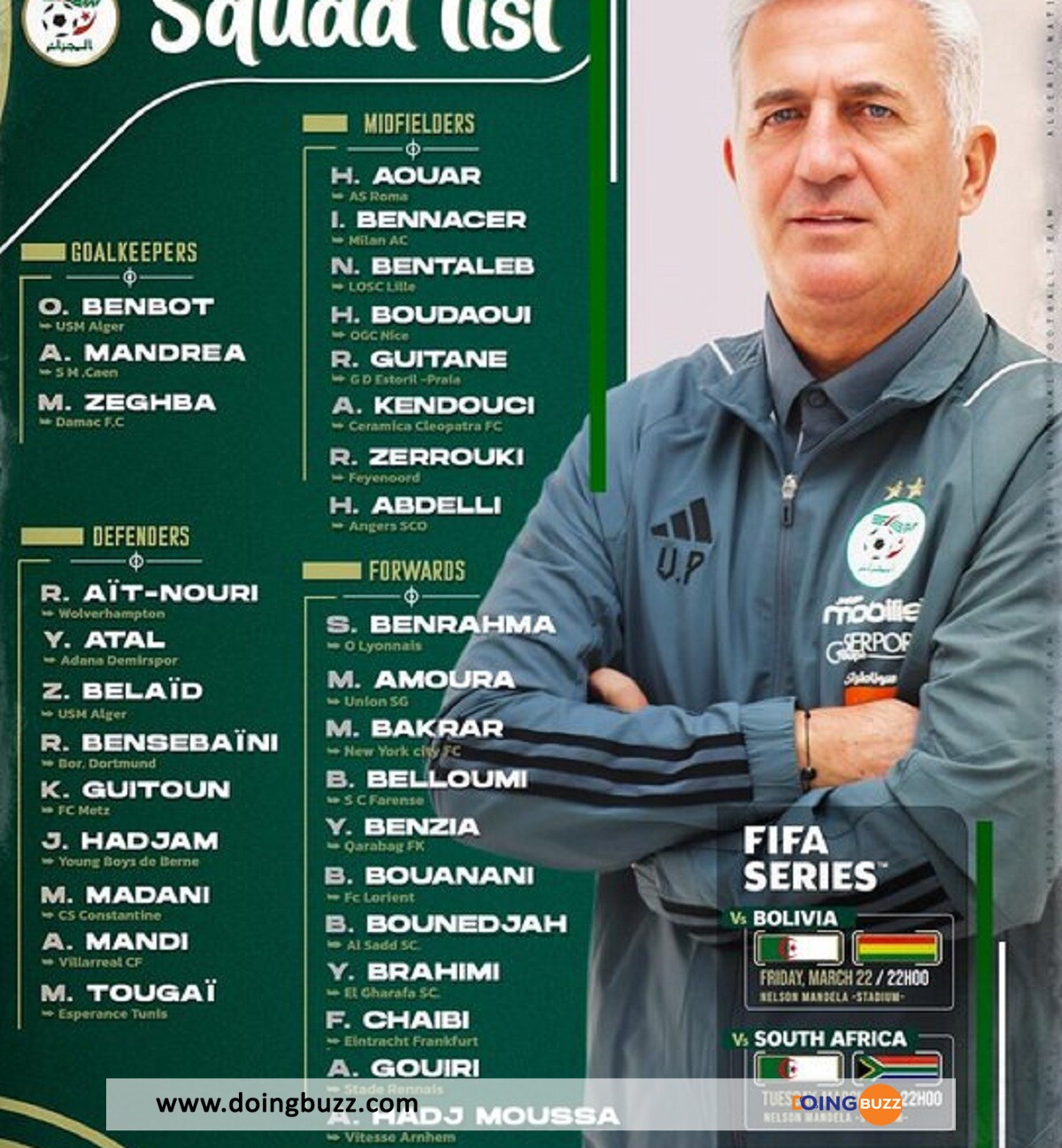 Algérie : Vladimir Petkovic A Dévoilé Sa Première Liste De 31 Fennecs Retenus !