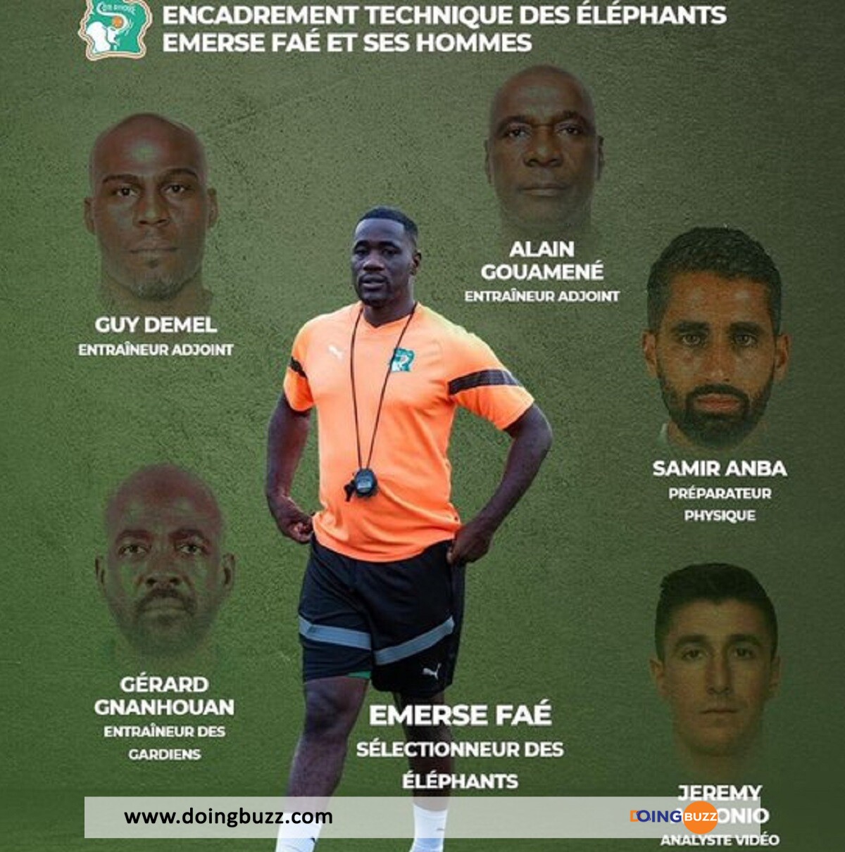 Côte D’ivoire : Emerse Faé A Dévoilé Le Staff Technique De La Sélection