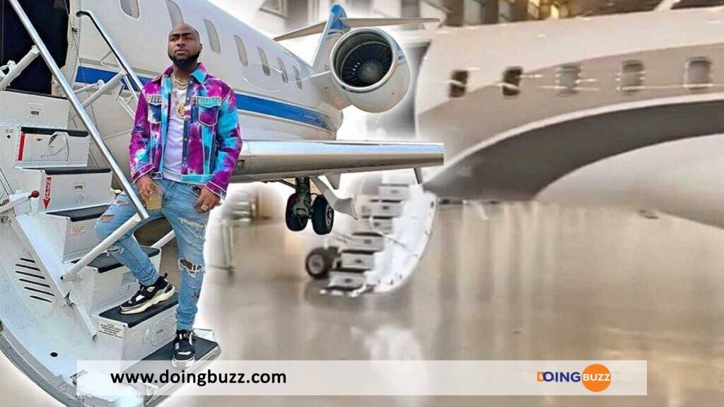 Davido montre où il couche avec sa femme dans son jet privé (vidéo)