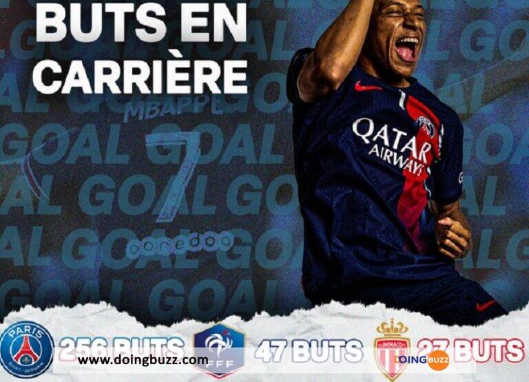 PSG – Toulouse : Kylian Mbappé marque son 256e but avec le PSG (vidéo)