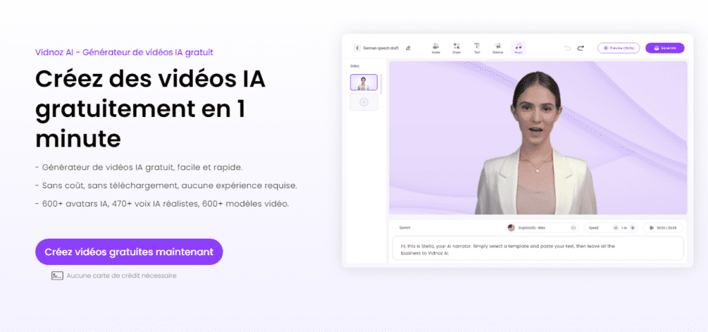 Outil de génération de vidéos en ligne IA : générez rapidement des vidéos avec l’IA