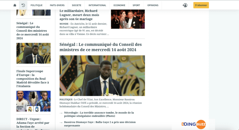 Senenews Devient Le Site D&Rsquo;Actualité Numéro Un Au Sénégal