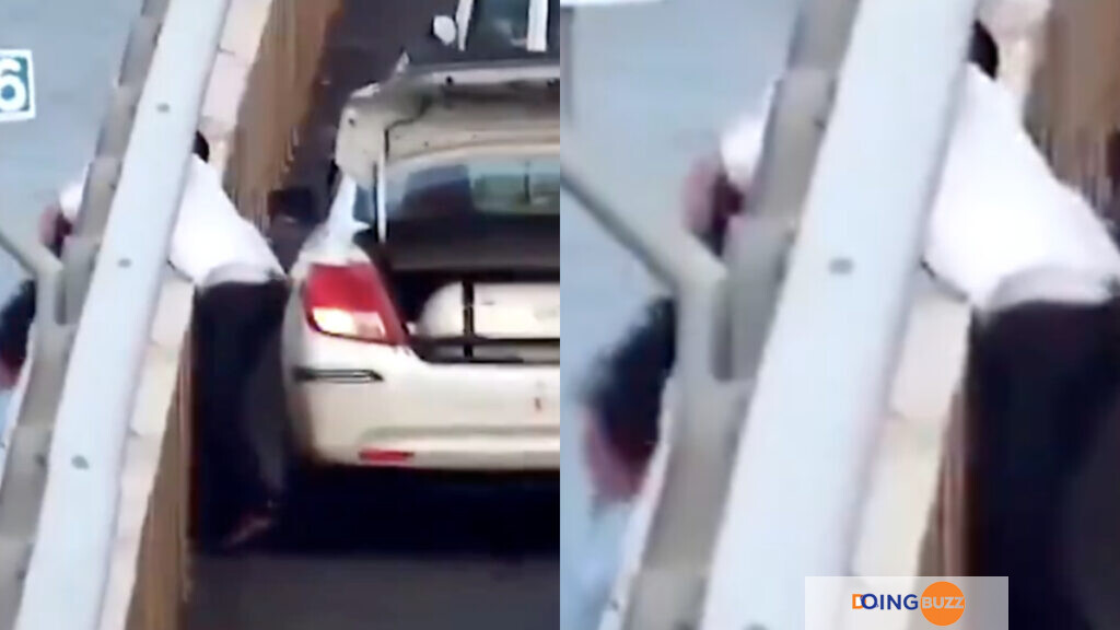 Un chauffeur de taxi attrape les cheveux d’une femme alors qu’elle tente de se suicider (vidéo)
