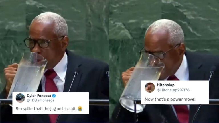 Haïti : Le président Leblanc Fils fait le buzz après un accident sur un podium (VIDEO)