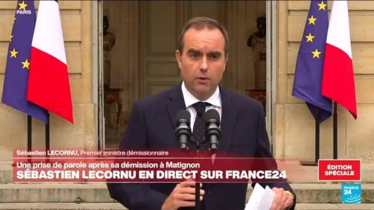 REPLAY – Sébastien Lecornu s'exprime après sa démission à Matignon