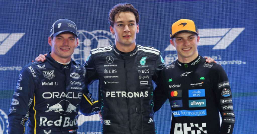 GP de Singapour: Russell en pole devant Verstappen et Piastri