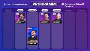 Soyez au rendez-vous : voici notre programme Twitch de la semaine, quatre lives au menu